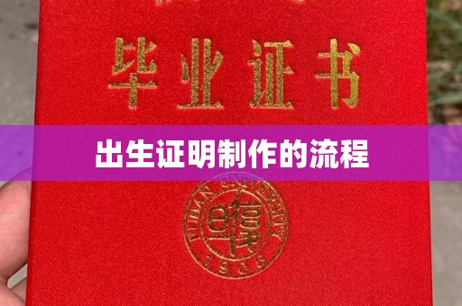 静宁出生证明制作的流程