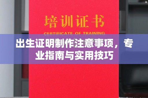 静宁出生证明制作注意事项，专业指南与实用技巧