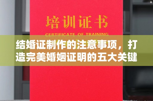 静宁结婚证制作的注意事项，打造完美婚姻证明的五大关键点